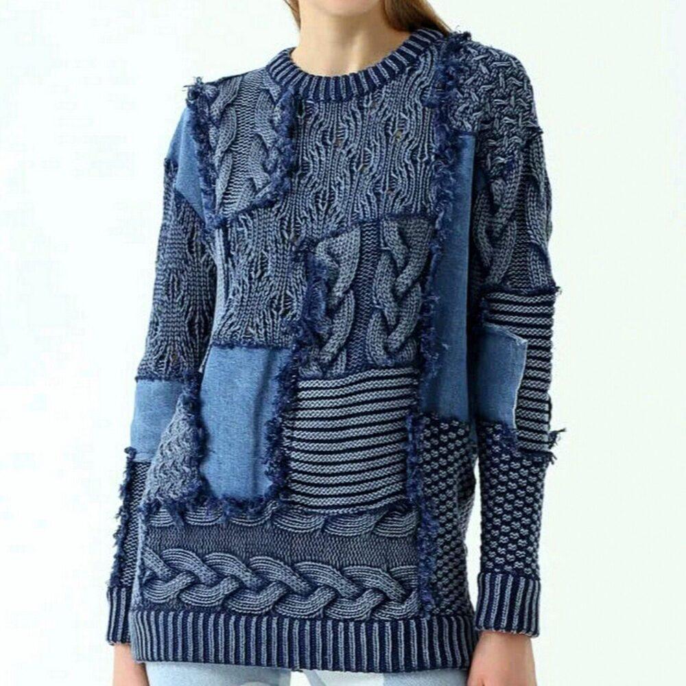 Оригинальный свитер пэчворк от Stella Mccartney