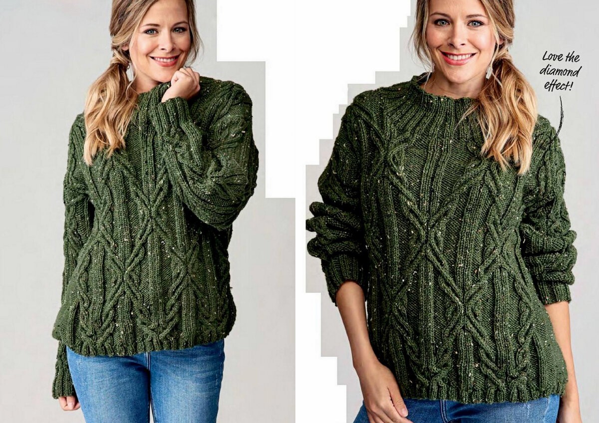 Женские свитеры спицами. 5 моделей с описанием и схемами