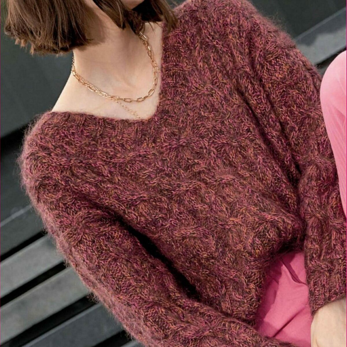 Женский пуловер спицами. 5 вариантов с описанием