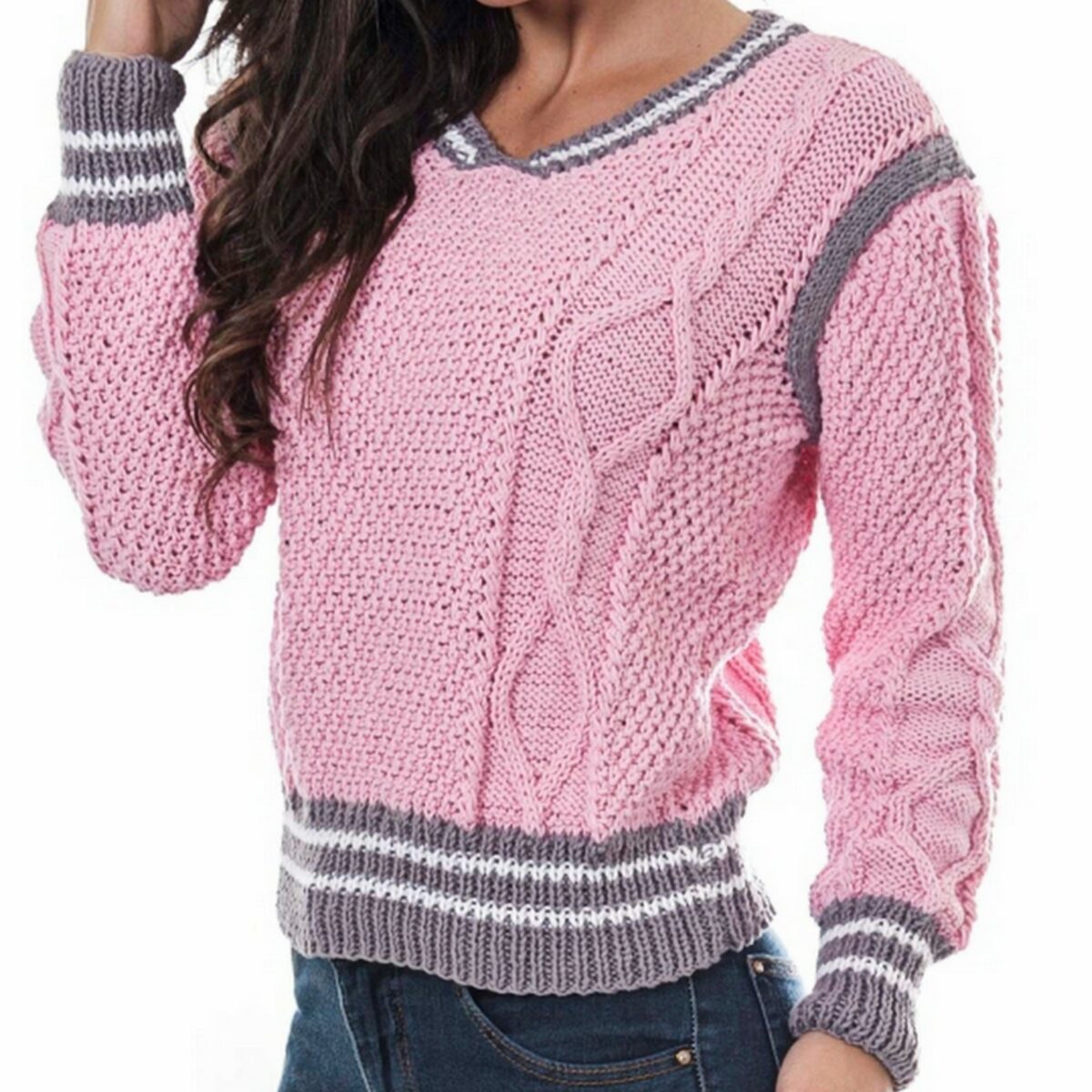 Женский свитер. 5 моделей спицами