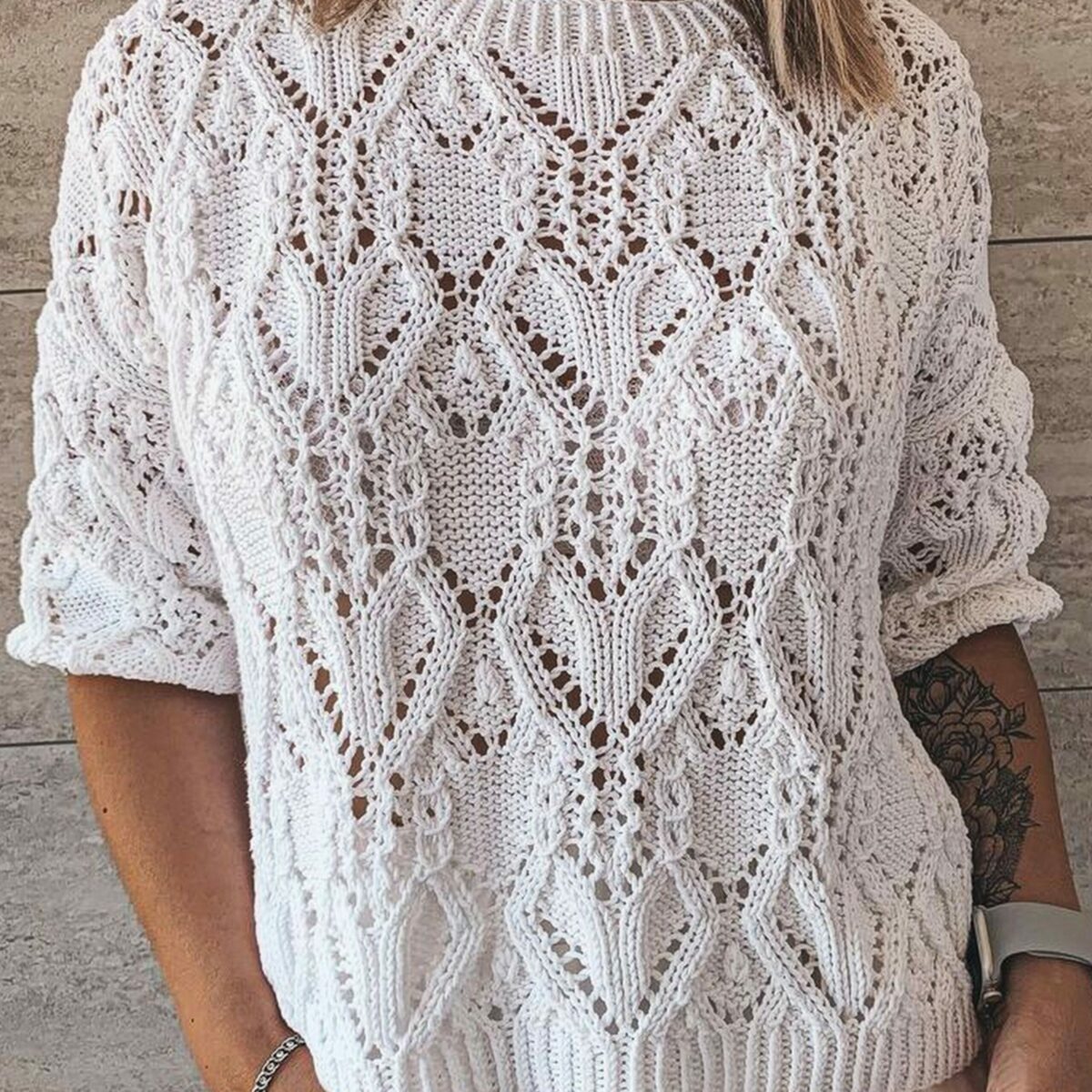 Женский свитер спицами. 6 моделей со схемами